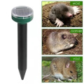 4Pcs Mole Rat Repellent Solar Ultrasonic Repeller Spike Garden Pest Deterrent